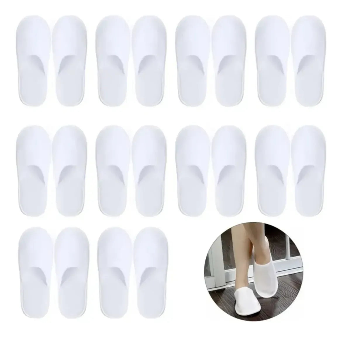 Par De Pantuflas Desechables Para clinica, Hotel O Alojamiento