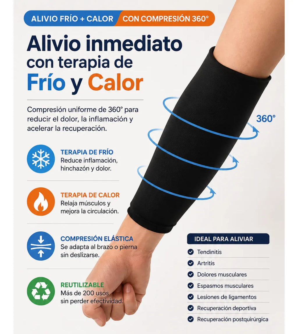 Compresa de gel Compresa para codo Para frio y calor