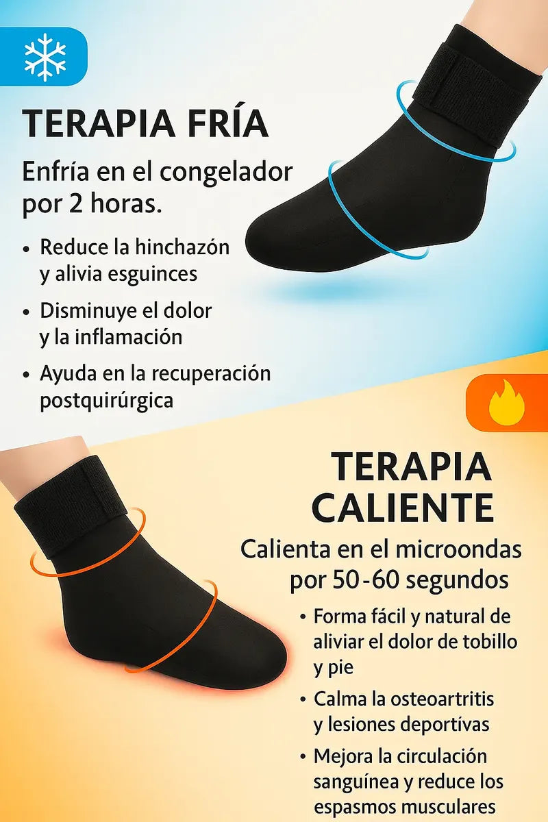 Compresa de gel Compresa para pie calcetin Para frio y calor