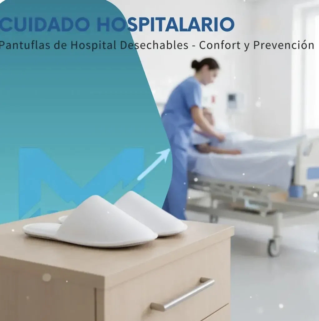 Par De Pantuflas Desechables Para clinica, Hotel O Alojamiento