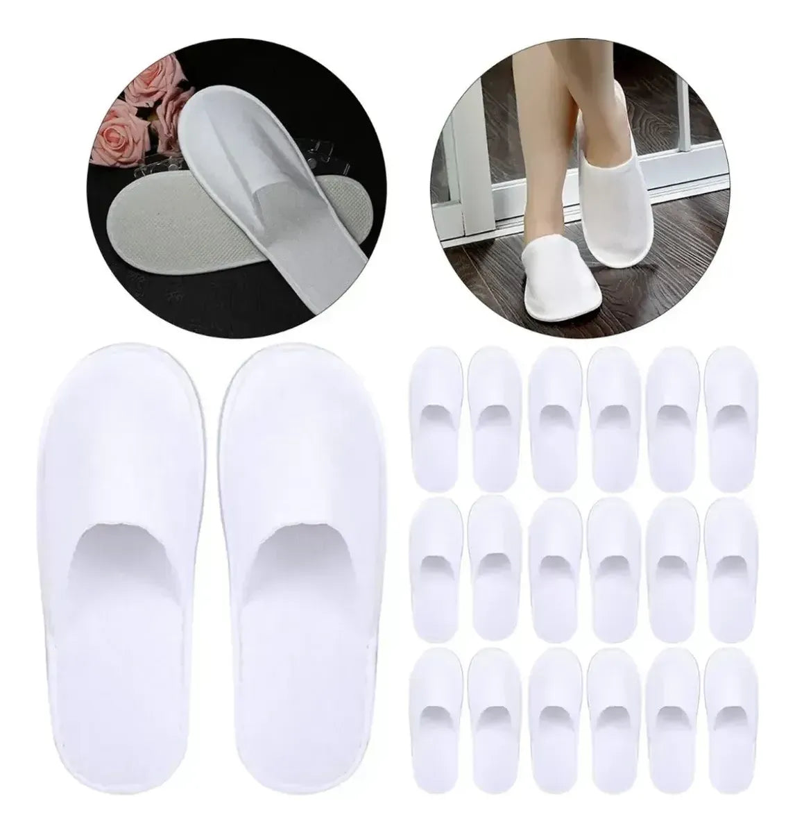 Par De Pantuflas Desechables Para clinica, Hotel O Alojamiento