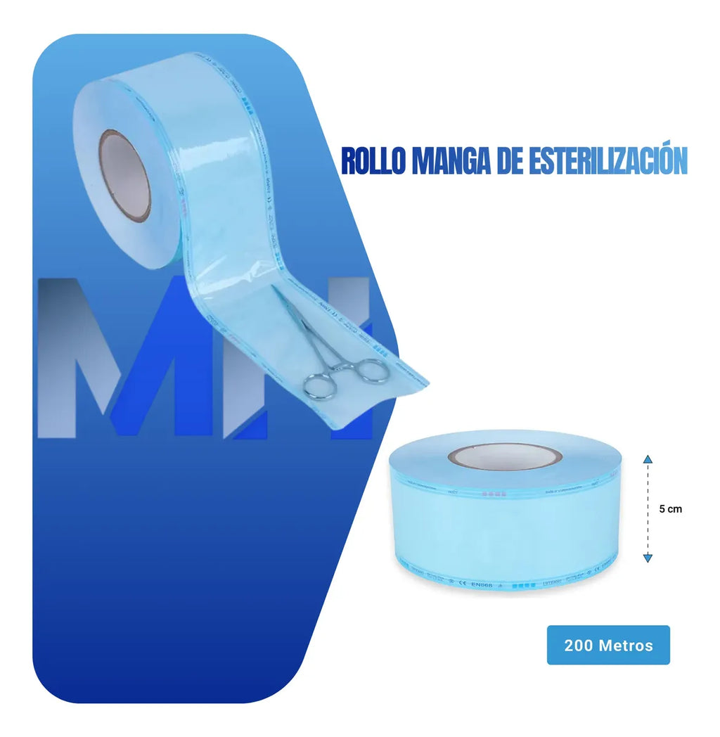 Rollo Manga Esterilizacion 5cmx200 Mtrs Grado Medico